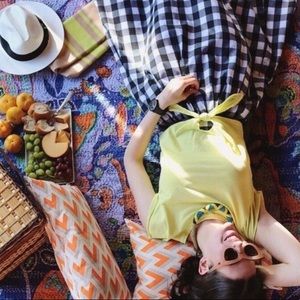 Anthropologie Buffalo Plaid Midi Skirt